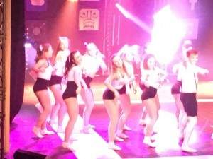 Dancers on stage at the LUU dance expose