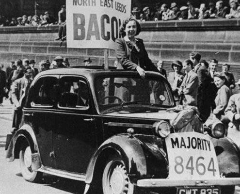Alice Bacon after her 1945 election victory. Credit - The Yorkshire Post